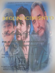 Reconocimiento EL CERRO